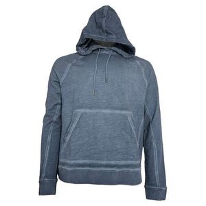 Mr. P Cold-Dyed Hoodie in Blue Cotton